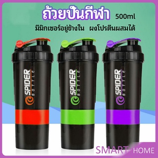 SMART แก้ววผสมผงโปรตีน ขวดน้ำฟิตเนส