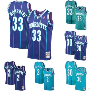 เสื้อกีฬาแขนกุด ลายทีม NP2 NBA Jersey Charlotte Hornets Mourning Curry Ball พลัสไซซ์ PN2