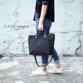 EASE - Daily Tote กระเป๋าผ้าแคนวาส + หนังวัวแท้