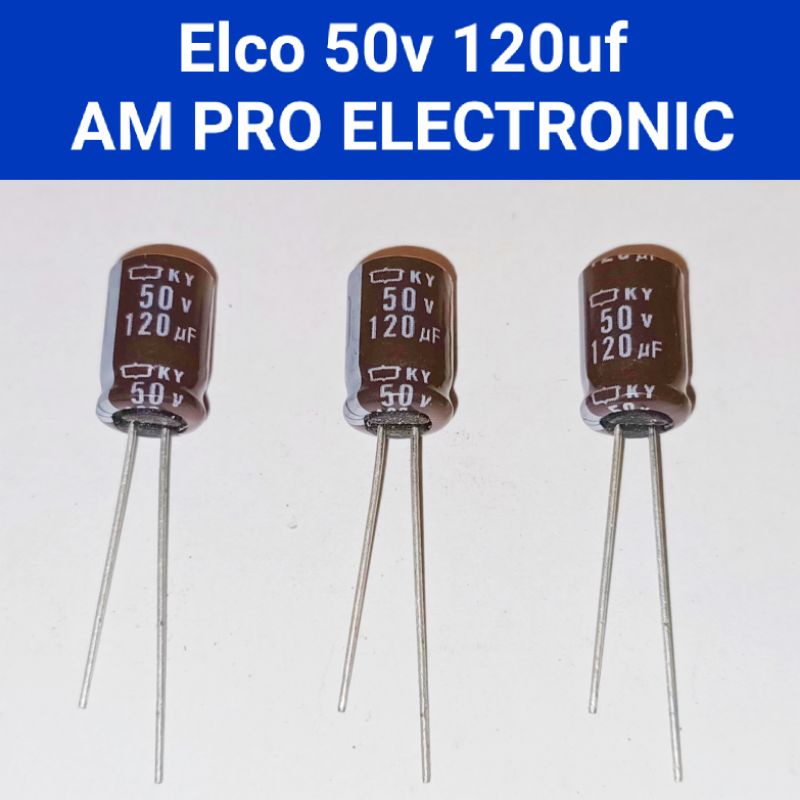 Elco 50v 120uf Elko 120uf 50v ช็อกโกแลตทดแทน 50v 100uf