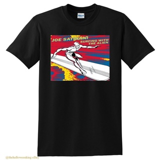 เสื้อยืดผ้าฝ้าย พิมพ์ลายเอเลี่ยน JOE SATRIANI surfing with the alien LLplja29JBhckb07Size S-5XL