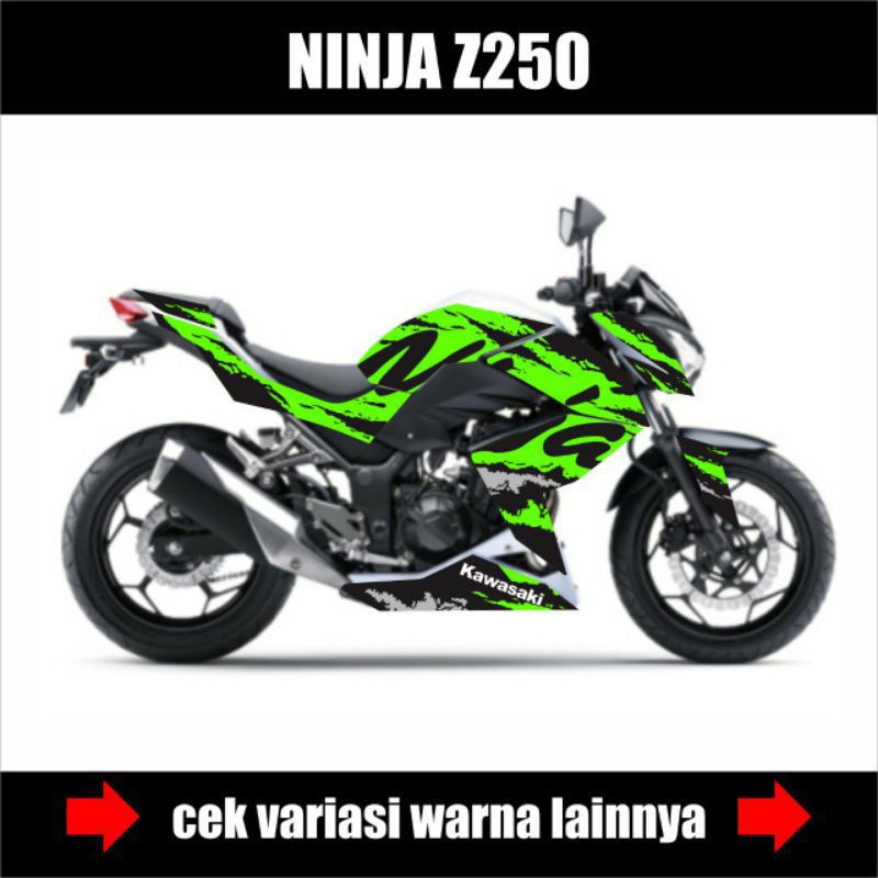 NINJA Z 250 STRIPING - NINJA Z 250 สติ๊กเกอร์ - NINJA Z 250 MOTORCYCLE VARIATIONS - NINJA Z 250 DECA