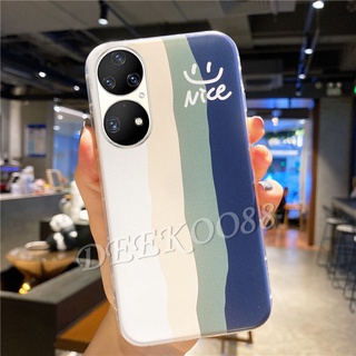 Ready Stock เคสโทรศัพท์ Huawei P50 Pro / Nova9 / Nova9 Pro / Nova8i / Nova8 New Handphone Casing Rainbow Color TPU Softcase Shockproof Transparency Back Cover เคส Nova 9 9Pro 8i Phone Cell Case