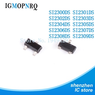 ทรานซิสเตอร์ SI2302 SI2307 SI2301 SI2305 SI2306 SOT23 SI2300 SI2304 SI2308 SI2309 SI2303 SOT-23 50 ชิ้น