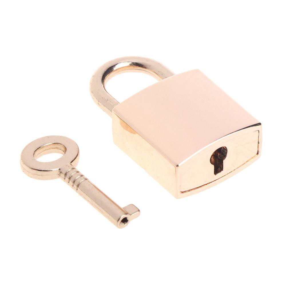 DELMER Mini Lock กระเป๋าเดินทางพร้อมกุญแจสมุดไดอารี่ทองแดงประยุกต์ฮาร์ดแวร์ปรับปรุงบ้านขนาดเล็ก ราคา ถูกที่สุด ดีลบีเคเค แกลเลอรีภาพที่ 5