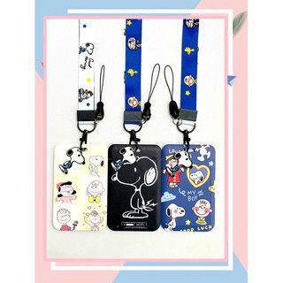 Zoe Clothes   สายคล้องบัตร ที่ห้อยบัตร พร้อมส่ง  สายคล้องคอลายการ์ตูน  snoopy and charlie brown   ลายน่ารัก จำนวน 1 อัน