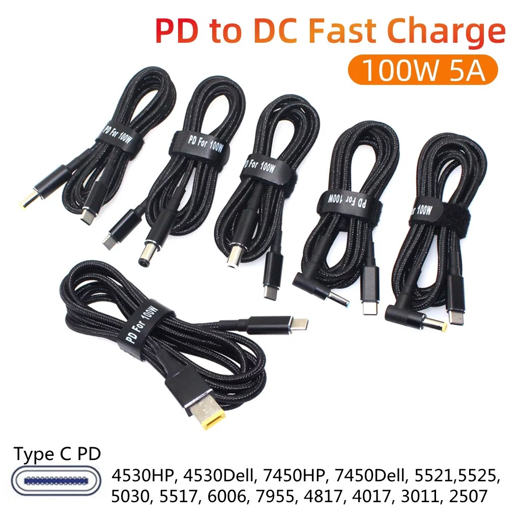45w 65W 90W 100W USB Type C PD สายชาร์จสายไฟ USB C Plug Converter to แล็ปท็อปอะแดปเตอร์เชื่อมต่อสําหรับแล็ปท็อปสากล