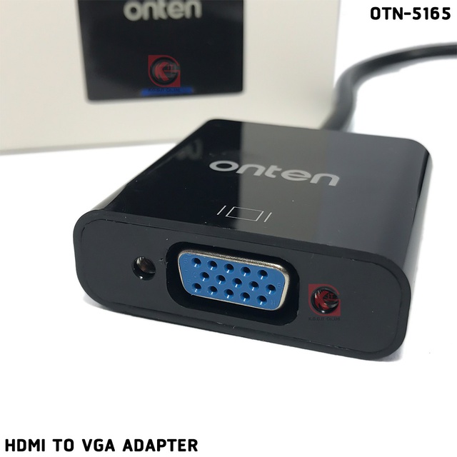 [โค้ด JANINC30 ลดเพิ่ม30%]  ONTEN รุ่น OTN-5165 ตัวเเปลง HDMI to VGA Adapter ความละเอียด 1080P