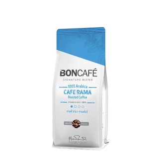 Boncafe signature Blend 100% Arabica Cafe Rama Roasted Coffee 250g บอนกาแฟ คาเฟ่รามา กาแฟชนิดเม็ด 250g