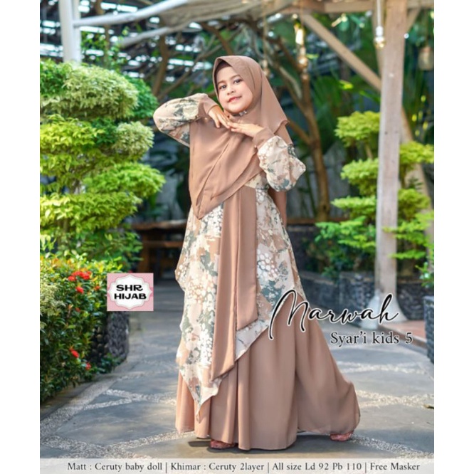 Marwah Shar'I KIDS 5 MAT. Ceruty BABYDOLL