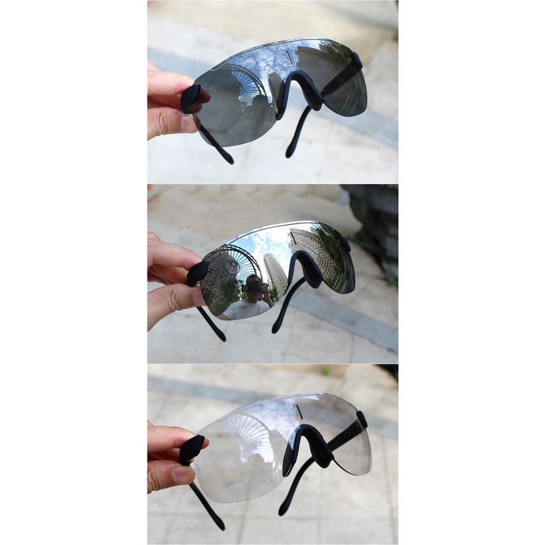Alba Optics แว่นตากันแดด เลนส์ 4 เลนซ์ โฟโตโครมิก พร้อมกรอบแว่นสายตาสั้น กันทราย เหมาะกับการเล่นกีฬา ขี่จักรยานเสือภูเขา ตกปลา สําหรับผู้ชาย และผู้หญิง