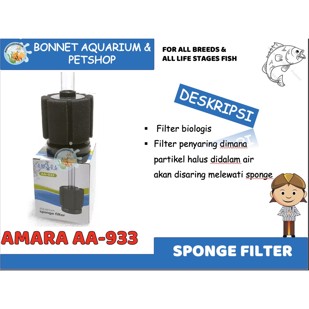 กรองฟองน้ํา Amara AA-933
