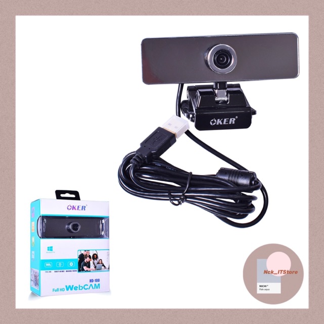 กล้องเว็บแคม Oker Full HD Webcam HD-100 ของแท้ พร้อมส่ง