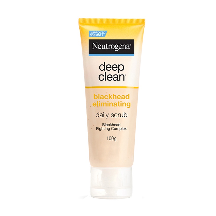 นูโทรจีน่า ดีพ คลีน แบลคเฮด อีลิมิเนทติ้ง เดลี่ สครับ100 กรัม NEUTROGENA DEEP CLEAN BLACKHEAD ELIMANATING DAILY SCRUB 10