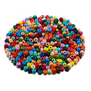 ST.KUNKKA ลูกปัดเม็ดทราย หลายสีลูกปัดแก้ว，ลูกปัดทรงกลมขนาดเล็ก 150 ชิ้น ล็อต-3