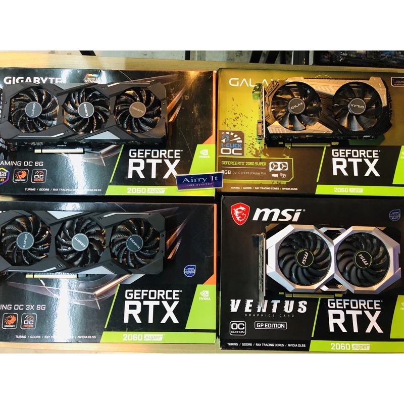 RTX2060Super 8gb ddr6 ต่อไฟ8pin  การ์ดจอมือสอง