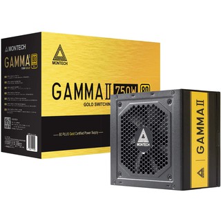 PSU Montech Gamma II Power Supply 750W 80+ Gold Certified Full Japanese Capacitors