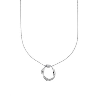 Aevari Mellow Flow Rhodium Necklace