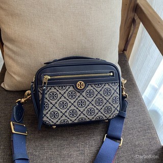 ❌ส่งด่วน❌ เจ้าใหญ่ งานดี  Tory Burch Womens Bag TB New JacQuard Camera Camera Bag Old Flower Messenger Bag-