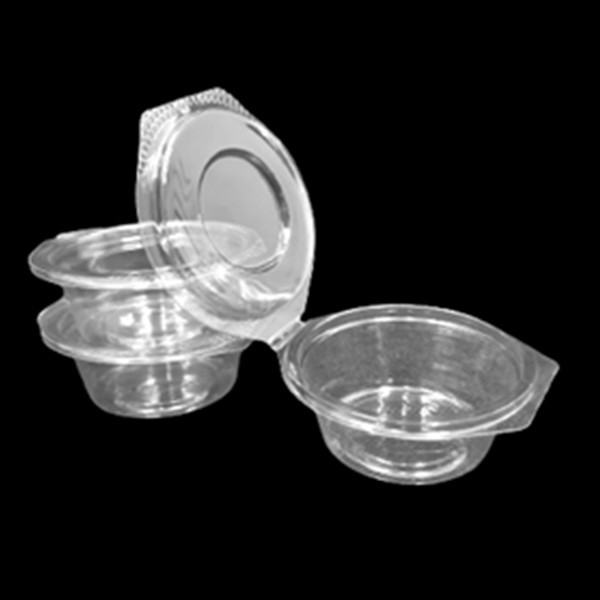 (50-100 ชุด/แพ็ค) ถ้วยน้ำจิ้ม PETพร้อมฝาสีใส 1 oz. / 2 oz. ฝาพับ / ฝาล็อค