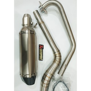 ปลายท่อ Akrapovic ท้ายเคฟล่า เสียงทุ่มแน่น ยาว 14 นิ้ว พร้อม คอท่อ New R15 / MT-15