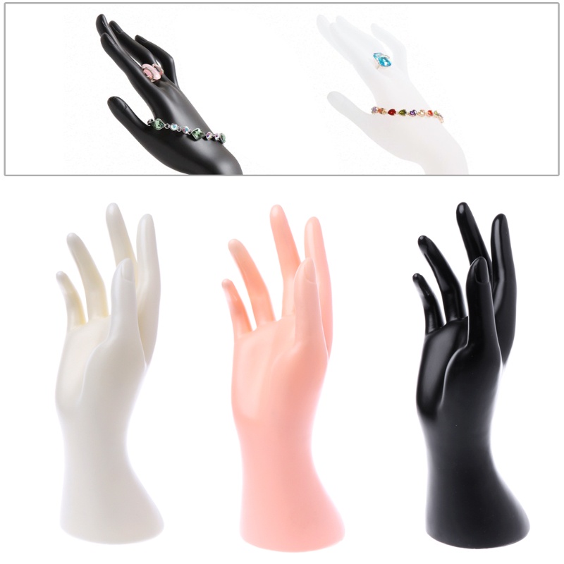 พีมี่ หุ่นแสดงเครื่องประดับสร้อยข้อมือแหวนถุงมือยืนผู้ถือห รูปที่ 3