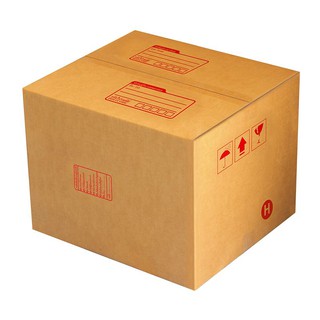 กล่องไปรษณีย์สีน้ำตาล ขนาด H 41x45x35 ซม. แพ็ค 3 กล่อง Brown mail box size H 41x45x35 cm, pack of 3 boxes