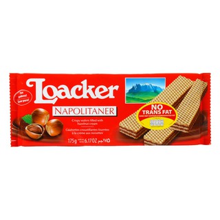 ล็อคเกอร์เวเฟอร์เฮเซลนัท 175กรัม Loacker Wafer Hazelnut 175g.