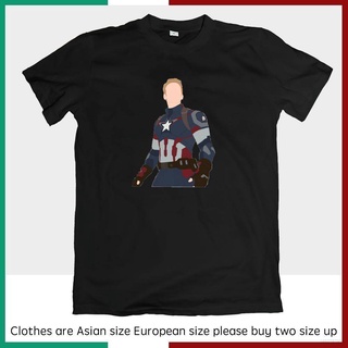  100%COTTONCool เสื้อยืดลําลอง แขนสั้น คอกลม พิมพ์ลาย Captain America Chris Evans พลัสไซซ์ DIY สําหรับผู้ชาย และผู้หญิง