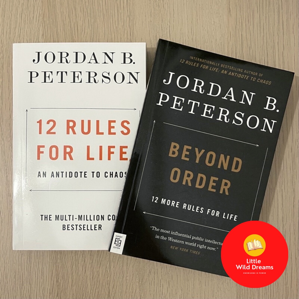 หนังสือภาษาอังกฤษ : 12 Rules For Life + Beyond Order โดย Jordan B Peterson (2 เล่ม) จิตวิทยา