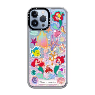 (พร้อมส่ง)เคสตู้น้ำ12ProMax/12/12Pro/13Promax Casetify Ariel Stickermania Glitter Case