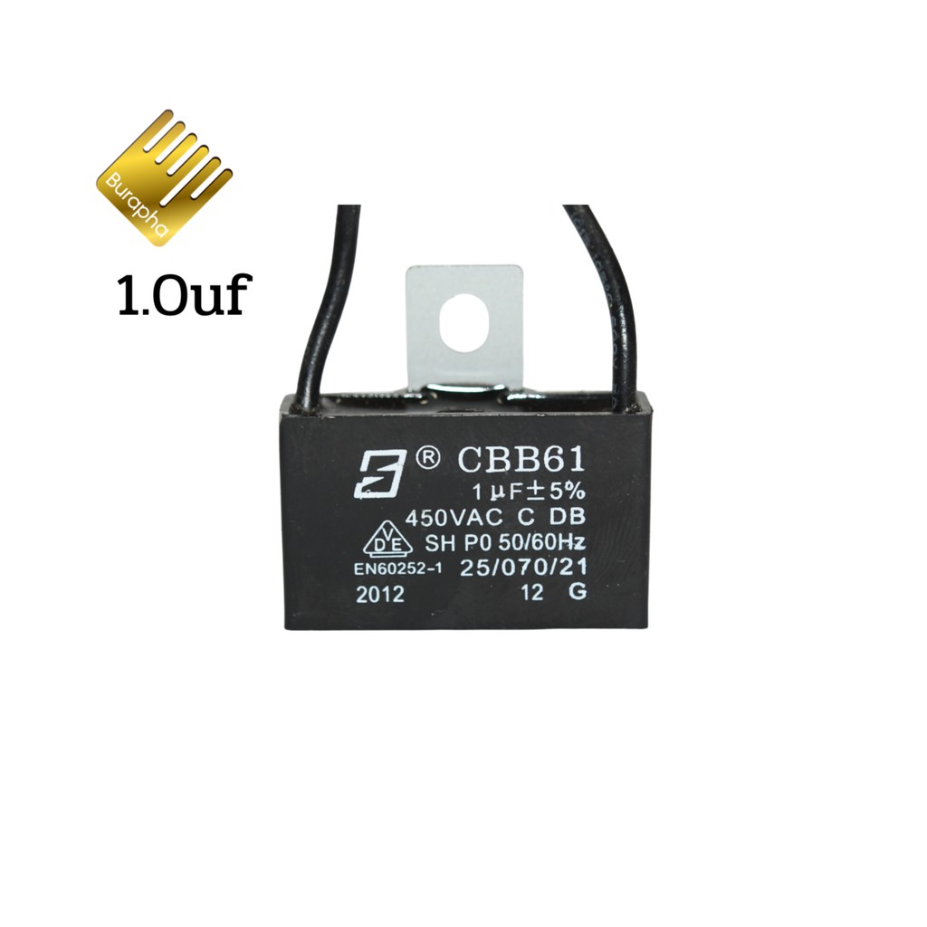 คาปาซิเตอร์พัดลม 1uf 1.2uf 1.5uf 1.8uf 2.0uf 2.5uf 3.0uf รหัส120
