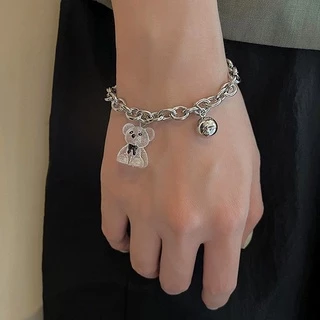 สร้อยข้อมือโซ่สลับไข่มุกจี้รูปภาพ กำไลไข่มุก สร้อยข้อมือไข่มุก สร้อยทอง เครื่องประดับ สร้อย แฟชั่นผู้หญิงเกาหลีA09-01-11