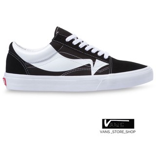 VANS OLD SKOOL WARP BLACK TRUE WHITE SNEAKERS สินค้ามีประกันแท้