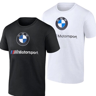 tshirtเสื้อยืดคอกลมฤดูร้อนเสื้อยืด พิมพ์ลายโลโก้ BMW Motorsport Formula 1 BMW MMS ESS สไตล์คลาสสิก สําหรับผู้ชายSto4XL