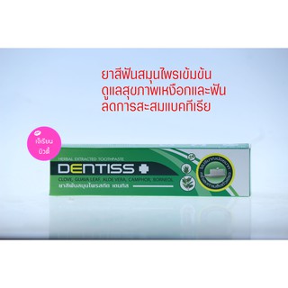 Mistine Dentiss Herbal Extracted Toothpaste เดนทิส ยาสีฟันสมุนไพรสกัด ประสิทธิภาพเหนือกว่ายาสีฟันทั่วไปถึง 10 เท่า 40G.