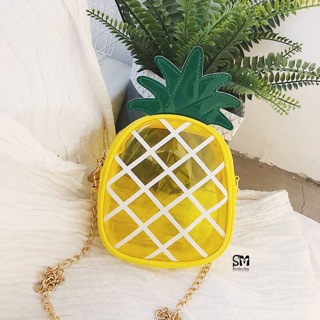 🍍พร้อมส่ง กระเป๋าสะพาย Pineapple น่ารัก