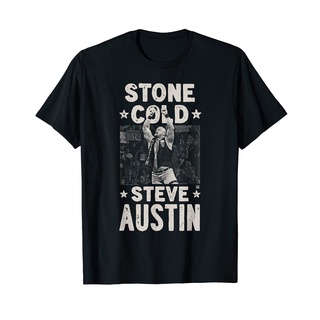 เสื้อยืดผ้าฝ้ายพิมพ์ลายขายดี [S-5XL]Nf2gd256ew เสื้อยืด ผ้าฝ้าย พิมพ์ลาย Steve Austin 111WWE RYN126DGE23674 1 สี สําหรับ