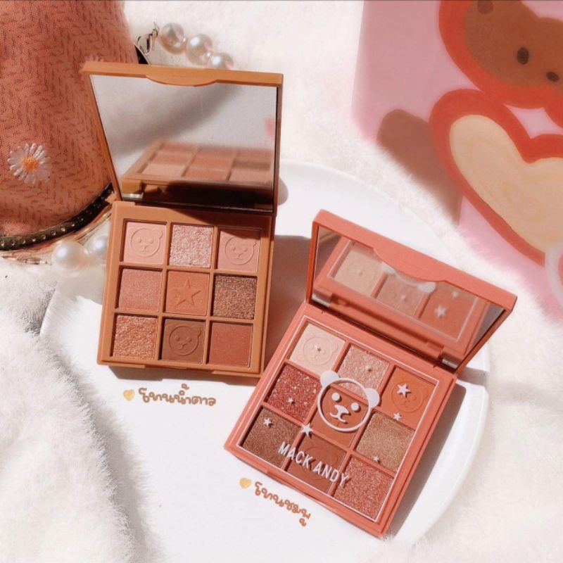 อายแชโดว์​ ทาตา PANDA TALES MACKANDY 9 เฉดสี ของแท้ เนื้อ​แมท เนื้อชิ​มเมอร์​ สีสวย ติดทนนาน