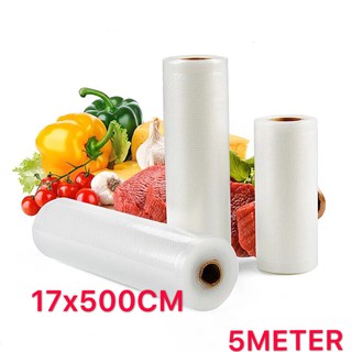 17x500cm Roll Vacuum Sealer Food Saver Bag - intl