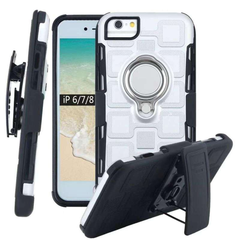 เคสกันกระแทก ไอโฟน6-6S (หน้าจอ 4.7") ประกบหน้า-หลัง Case With Blet Clip Ring Holder For ไอโฟน 6 -6S