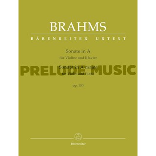 (Violin and Piano) Brahms, Johannes Sonata for Violin and Piano in A major op. 100 (BA9432)