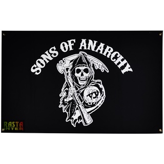 ธง ลาย SONS OF ANARCHY พื้นดำ