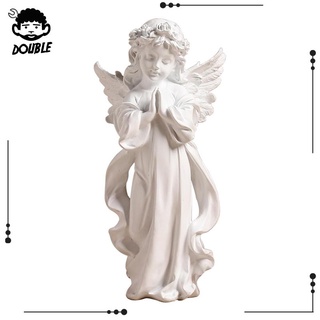 Resin Praying Angel Figurine Statue Christmas Home Decoration Height 15cm