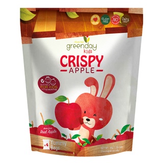 Greenday Kids Crispy Apple กรีนเดย์คิดส์แอปเปิ้ลกรอบ 44 กรัม (11g * 4bags)