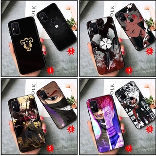 เคสโทรศัพท์มือถือแบบนิ่ม ลายอะนิเมะ black Clover สีดํา สําหรับ Realme C2 C3 C11 C12 C15 C17