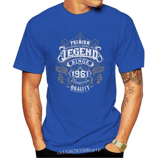 ขายดี!ขายดี เสื้อยืดลําลอง แขนสั้น พิมพ์ลาย Legend Since 1961 57Th Birthday NMmagb51NEnagf36 สําหรับผู้ชาย 57 ปีS-5XL