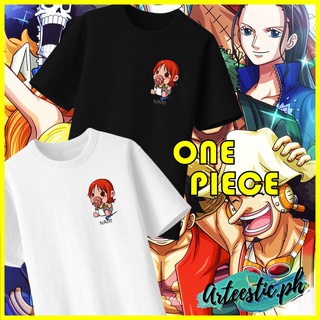 เสื้อยืด ONE PIECE 17 CHIBI NAMI Tshirt High Quality Cotton Unisex 7 Colors Asia size