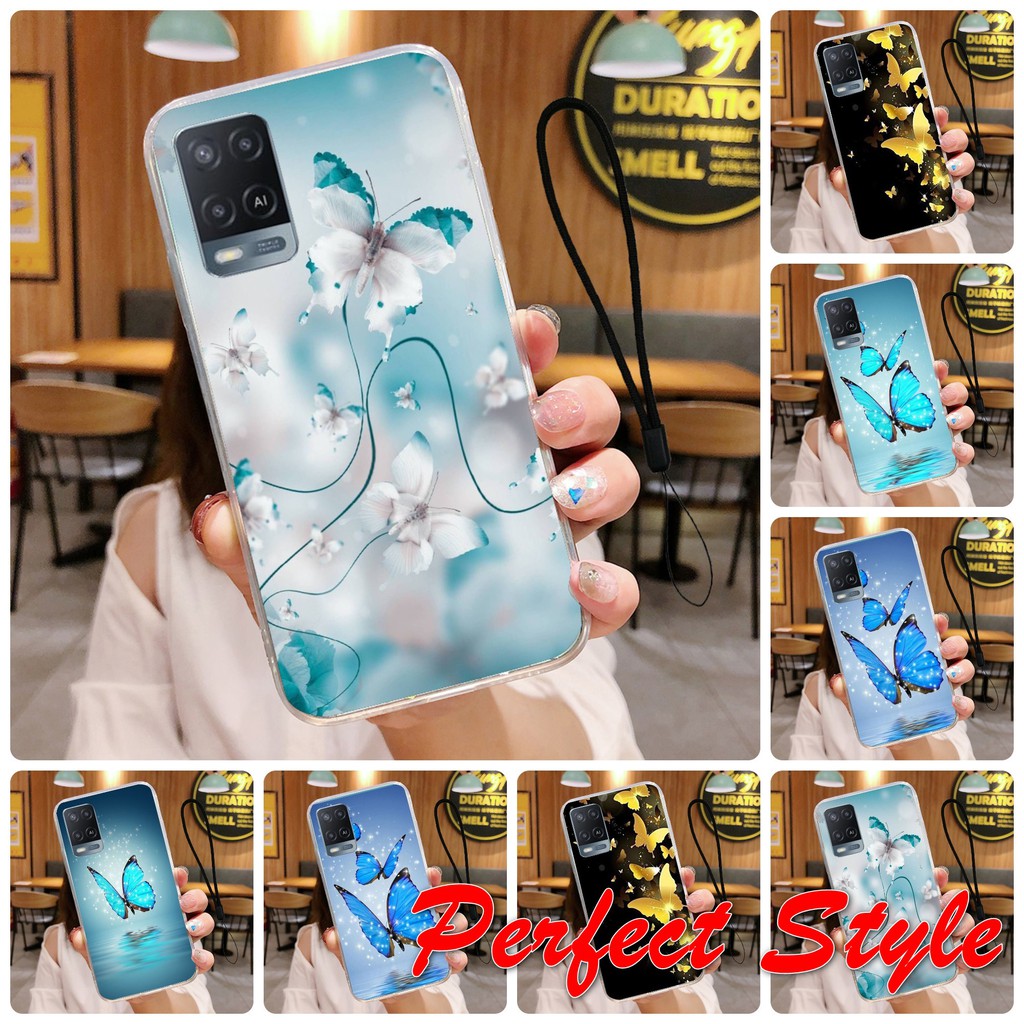 Uvพิมพ์กรณีผีเสื้อที่สวยงามRealme V15 C21y Gt Neo 2T Realme Q3 Q3 Pro Realme 8 8 Pro C20 C11 Realme 