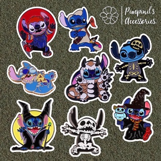 🇹🇭 พร้อมส่ง : เข็มกลัดเซ็ทดิสนีย์สติทซ์ (ลีโล่ แอนด์ สติทซ์) | Stitch Disney ( Lilo &amp; Stitch ) Enamel Brooch Pin Set.